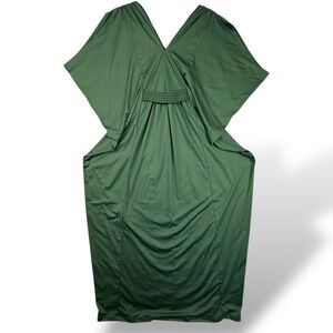 KOH KOH V-Neck Kaftan Grecian Maxi Dress Braided Waistband Flowy Women's Large